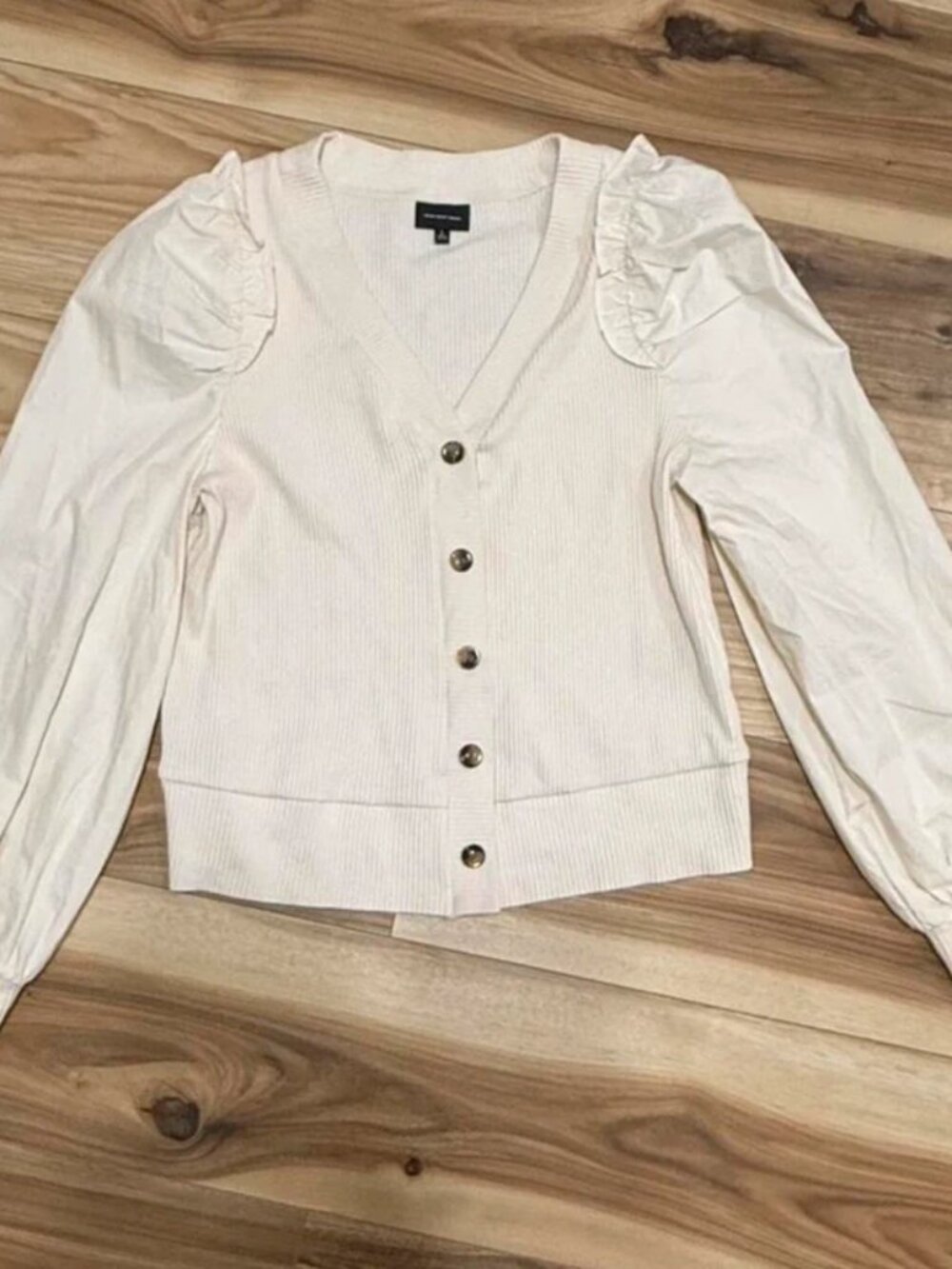 Beige Long Sleeve Top